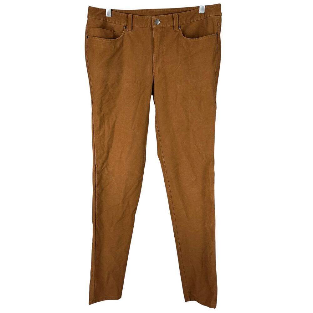 Lululemon ABC Pant Skinny Utilitech Copper Brown Men's Size 34 x 33 EUC